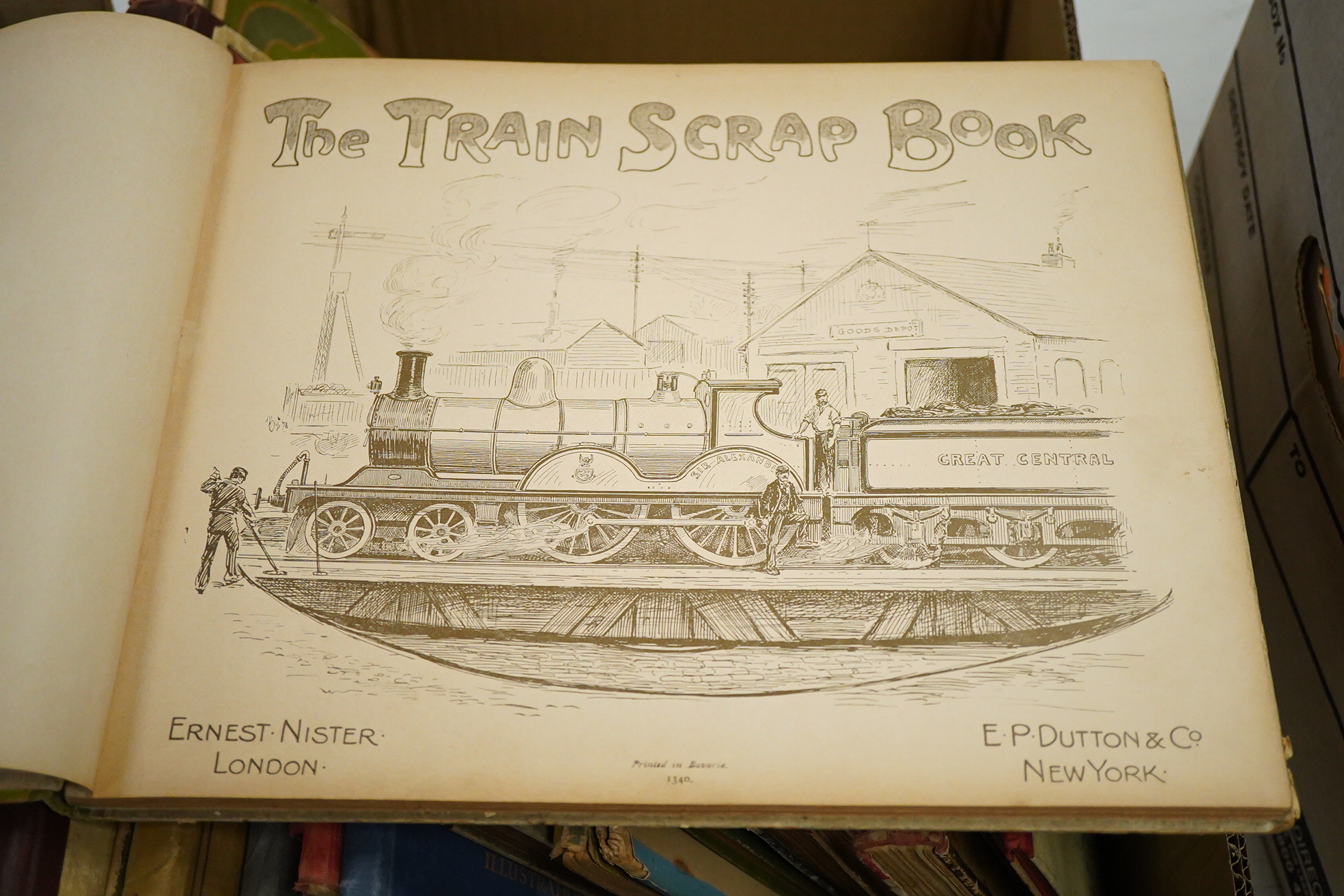 Children’s works - The Train Scrapbook, Ernest Nister, London and E.P. Dutton & Co., New York, [c. 1910]; Disney, Walt - Mickey Mouse Crusoe, 1st UK edition, Collins Clear-Type Press, [1935]; Harris, Joel Chandler - Uncl